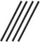 Oven Rack Protectors Heat Resistant,4Pack Silicone Oven Rack Covers,Oven Shelf Edge Guards,Safety Protection Toaster Baking Edge Shields,Black,Protect Against Burns and Scars