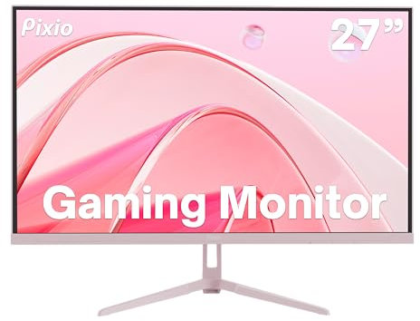 Pixio PX278 Wave Pink 27 inch 180Hz Refresh Rate Quad HD 1440p Resolution AMD FreeSync Fast IPS Panel 1ms GTG Response Time Built-in Speakers Gaming Monitor