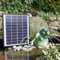Storm's Gartenzaubereien Drachen-Wasserspeier aus Keramik in grün mit umweltfreundlicher Solarpumpe mit Akku - Laufzeit ohne Sonne 4/5 Stunden - Miniteichdeko