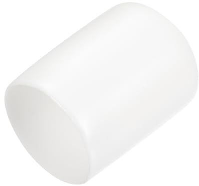 QUARKZMAN 15Pcs Embouts en Caoutchouc de 14mm (9/16) de Diamètre Intérieur, Couvercle d'Extrémité Rond en Vinyle, Protecteurs de Filetage de Vis Blancs