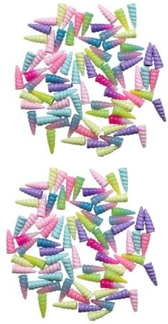 Vaguelly 20 Stk Einhorn- -Requisite DIY-Horn Requisiten Geburtstag Basteln Sie Einhornhörner Stirnbänder Perlen zur Schmuckherstellung Spielzeugkuchen Einhornhorn Cosplay-Versorgung