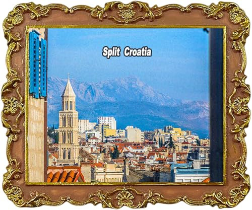 Kühlschrankmagnet, Motiv: Split Kroatien, Souvenir, Kühlschrankdekoration, Magnet