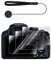 VOVMOEYA Mit 1 x Objektivdeckelhalter, 3 Packungen Displayschutzfolien, kompatibel mit Panasonic Lumix DC-FZ80, FZ80D, FZ82, FZ82D, FZ85, FZ85D, TZ85, ZS70, TZ90, TZ95, Hartglasfolie, 0,25 mm,