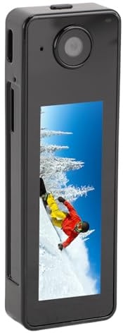 VBESTLIFE Körperkamera, Tragbarer 180P-HD-Videorecorder mit 115° Weitwinkelansicht und F2,7 Großer Blende, Loop-, für Radfahren Im Freien, Wandern und Camping