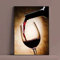 Moderne Kunst, Rotweinglas, Leinwandgemälde, Drucke, Poster, nordische Wandkunst, Bild, Restaurant, Wohnzimmer, Wanddekoration, Wandbild, 70 x 100 cm, rahmenlos