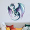 SUPERDANT Wandsticker Mit Drachenmotiv Drache Wandaufkleber Tiermotiv Großer Bunter Drache Vinyl Wandsticker Für Zuhause Schlafzimmer Wohnzimmer Dekoration Wandkunst Wandbild Geschenk