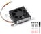 Waveshare Cooling Fan for Raspberry Pi CM5, 5000±10% RPM, 5V Power Supply, With Thermal Tapes, 54x39x13mm, PWM Speed Adjustable, Compatible with Single-board Computers