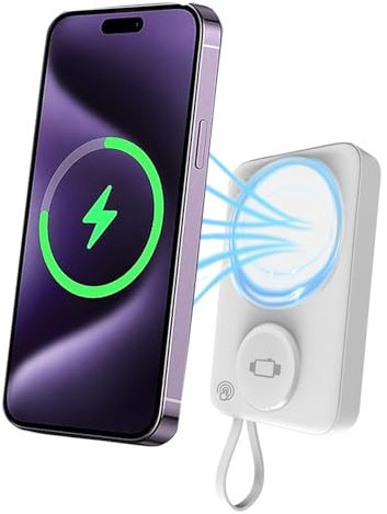 Power Bank,Caricatore Wireless Portatile PD 22.5W Ricarica Rapida, 10000mAh Powerbank Magnetico con Bracket Per i phone 16/15/14/13/12/Pro/Pro Max, i Watch & Android ecc.