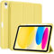 ProCase Cover iPad A16 11 Generazione 11 Pollici 2025 /iPad 10 Generazione 10,9 Pollici 2022 con Portapenna, Custodia iPad (A3354 A3355 A3356 A2696 A2757 A2777) Auto Svegliati/Sonno -Giallo