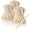 com-four® 300x Fingerfood Spieße - Pommespieker aus Bambus-Holz - Holzspieße mit zwei Zinken - Pommesgabeln ideal für Buffet oder Gastro (300 Stück - 9cm mit Zinken)