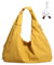 Micmores Handtasche Damen Nylon Umhängetasche Stylische Hobo Tote Bag Groß Shopper Tasche Praktische Schultertasche für Schule, Arbeit, Reisen, Einkauf (Gelb)