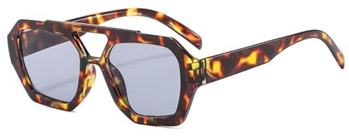 Retro -Frauen Sonnenbrille Big Bream Brauner Hochtöne Brillen Sonnenbrillen Männer Schatten