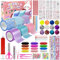 XINGNA Nano Tape Bubble Kit für Kinder, 75 Pcs DIY Nano Tape Bubble Set, Super elastische Nano Klebebänder, Squishy Spielzeug Bastelset für Making Bubbles und Stressabbau und Spaß