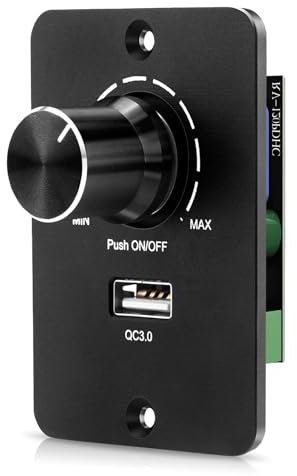 DC 12V Dimmer, Dimmer Schalter, Pwm Dimmschalter, für Wohnmobil Boat Trailer Truck Van Rv Beleuchtung Funktioniert