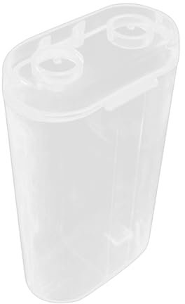 Boîte de rangement transparente pour piles AA - Durable - Étui d'organisation transparent - Étui de rangement portable avec couvercle - Sécurité bébé avec échelle de température simple - Douche