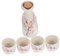 Sosoport 1Juego Conjunto de Sake Japonés Elegante Jarra de Sake y Copas Creativas para Vino para Uso Casa Restaurantes y