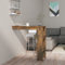 UJCHVHN Wand-Bartisch, Raucheiche, 102 x 45 x 103,5 cm, Holztische, Küchen- und Esszimmertische
