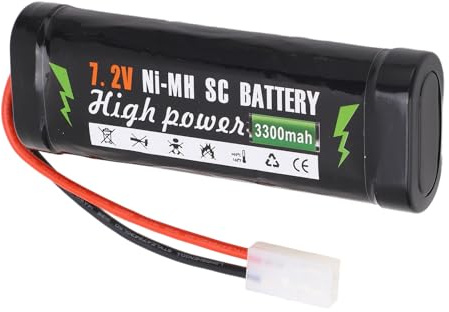 Xiuganpo 3300mAh Lightweight 7.2V Rechargeable Lipo Battery High Capacity for RC Car Truck Boat, Lithium Battery Pack for Extended Playtime