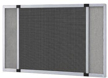 Mosquitera extensible de aluminio, Mosquitera fija extensible color blanco, Negro o Bronce adaptable a ventanas, anti-insectos (mosquitos o moscas). (Aluminio 40x50-92)