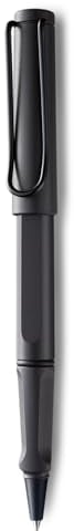 Lamy safari umbra Tintenroller – zeitlos klassicher Stift mit ergonomischem Griff & Strichbreite M - Gehäuse aus robustem ASA-Kunststoff – mit Tintenrollermine M 63 in schwarz