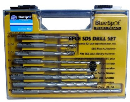 Blue Spot 20168 SDS Drill Sets (8 Pieces)