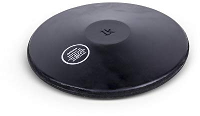 VINEX Disco de entrenamiento de caucho negro – 1,00 kg – lanzamiento de disco