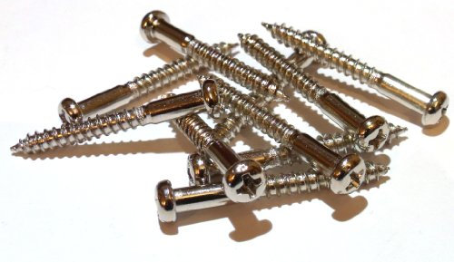 10x Guitar tremolo claw mounting/fixing screws 4mm x 35mm