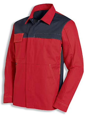 Uvex Perfect Herren-Arbeitsjacke - Rote Männer-Bundjacke - Viele Taschen 64/66