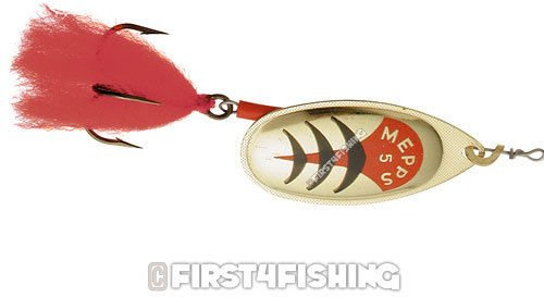 Mepps Winner Windspiele/lockt – Sea Forelle Zander lachs Bass Fishing Tackle, Model/Gold, SZ4