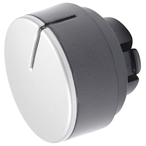 Spares2go manopola di controllo Interruttore Dial per Hotpoint Aqualtis lavatrice/Lavasciuga (argento/nero)