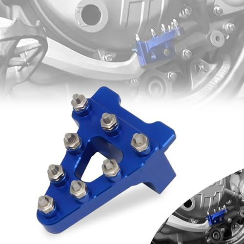 Motorrad Bremspedal,Universal Billet Aluminium Hinten Bremspedal Hebel Schritt TIPP Ersatz für CRF50 XR50 Dirt Bikes Pit Bike-Blau