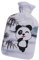 1 x wunderschöne große Wärmflasche, Panda, Volumen ca. 1,7 l aus Polyester/Kautschuk,