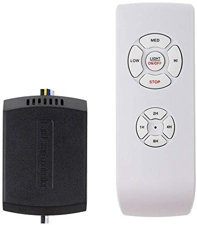 Ceiling Fan Remote Control Kit, Small Size Universal Ceiling Fans Light Remote, Speed, Light & Timing 3 in 1 Wireless Control, for Harbor Breeze Hunter Hampton Bay Lichler Ceiling Fans Remote