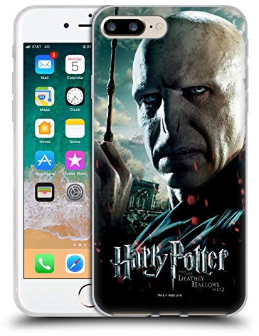 Head Case Designs Officially Licensed Harry Potter Voldemort Deathly Hallows VIII Gel Case [Military Grade Protection] Compatible With Apple iPhone 7 Plus/iPhone 8 Plus