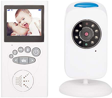 SCDXJ Moniteur De Bébé， Audio Vidéo Couleur Moniteur De Bébé Baby Nanny Sécurité Caméra Vision Nocturne Babyroom Minuterie Surveillance Conversation à Deux,UKplug