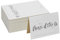 Lot de 100 Cartons de Placement de Table, Cartes Chevalet Porte-Nom avec Design de Coeur, Merci d'Etre Là, Format A7, 7,4 x 10,5 cm, Blanc