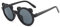 WQZYY&ASDCD Sonnenbrille Herren Damen Straßenschießbrille Sonnenblende Uv-Schutz-Schwarz_Grau