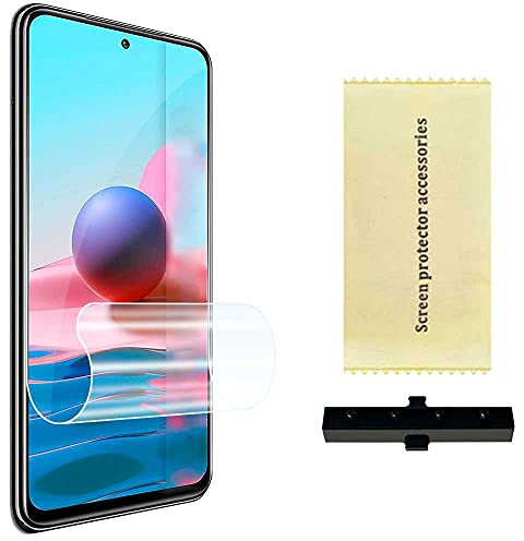 OcioDual Protector Completo de Pantalla Hidrogel Compatible con Xiaomi Redmi Note 10/10S Lámina Película Protectora Antihuella