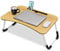 Albert Austin Laptop Bed Desk Portable and Stable Laptop Bed Table with Secure Anti Slip Foldable Legs Integrated Tablet Holder Laptop Tray for Sofa Couch Breakfast Writing Reading Laptop Table
