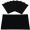 Rinpon Tischsets aus Stoff, 8 Stück, Leinentyp, Stoff, maschinenwaschbar, Platzsets, hitzebeständig, knitterfrei, Dickes Polyester, Küchen-Tischsets für Esstisch (schwarz)