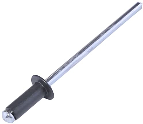 AERZETIX - C57096 - Set mit 50 Blindnieten Ø3.2x8 mm anthrazitgraue farbe RAL 7016 - aus stahl/aluminium - pop-niet mit dornbruch