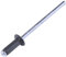AERZETIX - C57096 - Set mit 50 Blindnieten Ø3.2x8 mm anthrazitgraue farbe RAL 7016 - aus stahl/aluminium - pop-niet mit dornbruch