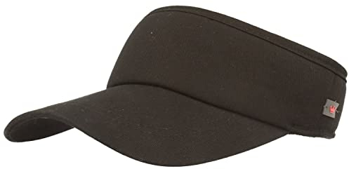 Balke Sonnenschild Visor mit Klettverschluss für Damen und Herren One Size, Schwarz