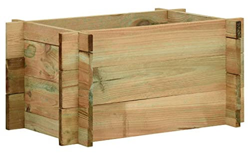 homiuse Jardinera de Verduras Madera Pino impregnada 40 cm Raised Bed Arriate De JardíN Jardineras Exterior Grandes Maceteros Grandes Exterior Macetas Exterior Grandes Jardinera De Madera