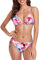 RELLECIGA Damen Triangel Bikini Set, Bunt gepunktet 2, Medium