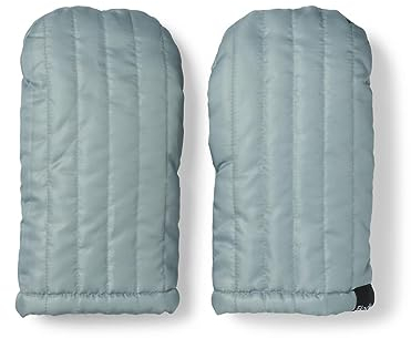 Elodie Details Kinderwagen Handwärmen Handschuhe mit warmem Kunstpelz, Universalgröße, Wasserfest und Winddicht - Pebble Green