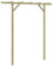 SKM Pérgola de jardín de madera, 200 x 40 x 205 cm, peso: 4,1 kg, 41663