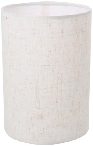 Baluue Leinen Lampenschirm Ersatz Lampenschirm Hängende Lampenschirme Natürliche Leinen Lampenschirme Trommel Lampenschirm Clip Sackleinen Runde Tischdecke Fitted Hotel Lampenschirm Lampenschirm