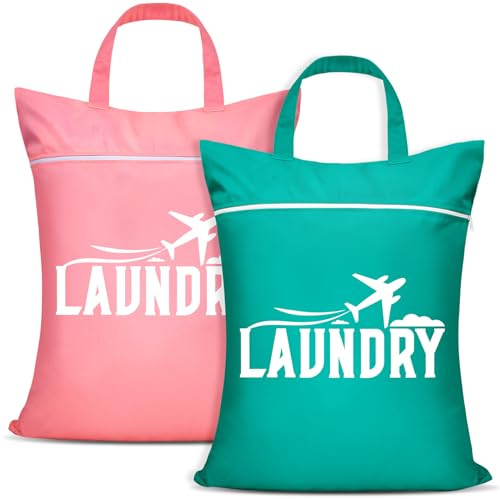 2 grandi borse da viaggio per la biancheria, impermeabili, con manico, lavabili, per viaggi, bagnati, costumi da bagno, allenamento, abbigliamento da palestra, piscina, dormitorio universitario