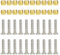 EUPSIIU 20 Set Olive Steckereinsatz, Scheibenbremse Olive Einsatz, Fahrrad Olive und Pin, Bremse Olive und Insert Pin, Fahrradschlauch Oliveneinsatz für BH90 Mountainbike (Golden)